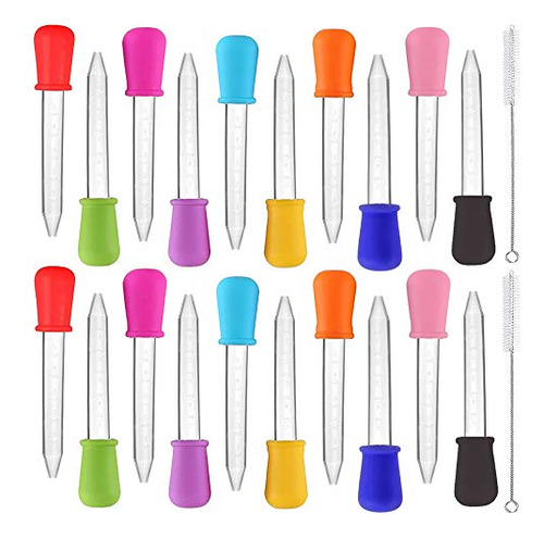 20 Pcs 5 Ml Liquid Droppers Silicone,silicone Plastic L...