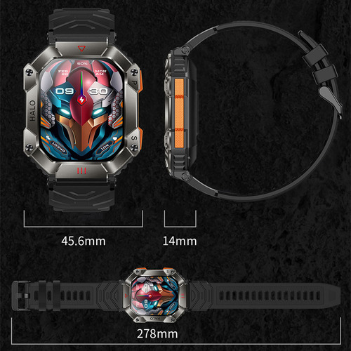 Reloj Inteligente Resistente Agua Monit. Ritmo Card. Fitness