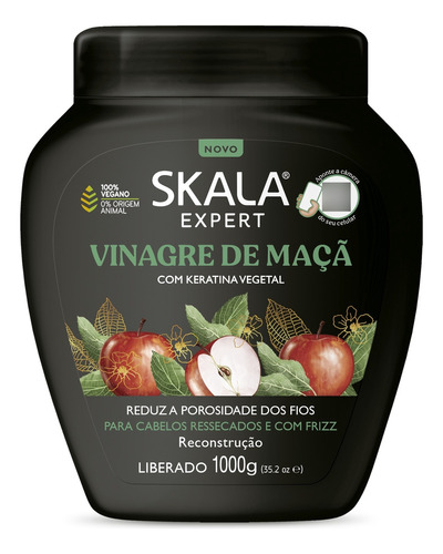 Skala Máscara Tratamiento Vinagre De Manzana X1000ml