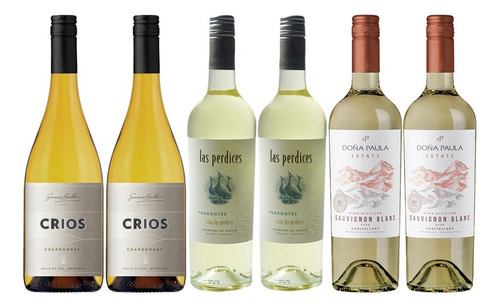 Vinos Blanco Perdices Doña Paula Crios Premium Mix Caja X6