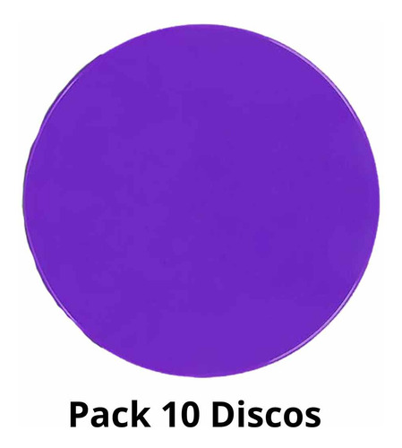 Pack X10 Discos Plano Marcadores Diámetro 30cm Entrenamiento