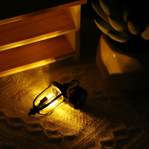 Lámpara De Pared Led En Miniatura A Escala 1/12, Mini
