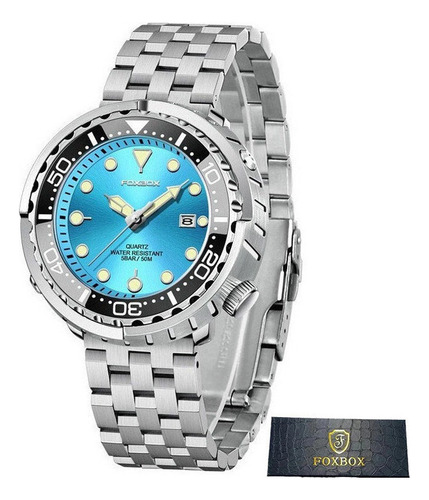 Relojes De Cuarzo Inoxidable Luminosos De Lujo Foxbox
