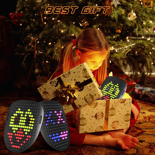 Máscara Led Programable Para Halloween Regalo Niños Boywithu