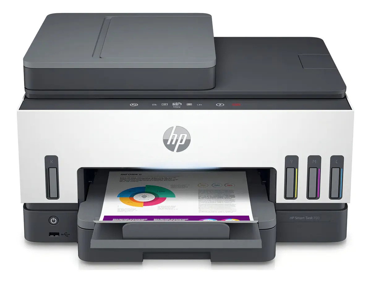 Impresora Hp Smart Tank 790 Multifuncional Adf Duplex Wifi Color Negro
