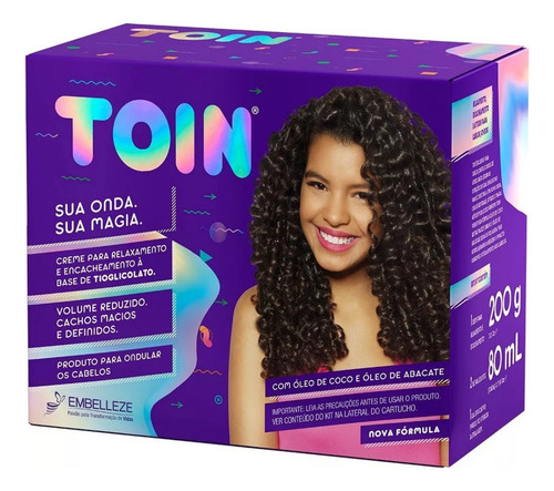 Afro Embelleze Cachos Naturais Kit Relaxante 300ml Toin