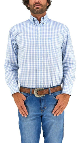 Camisa Vaquera Wrangler Hombre Manga Larga 745