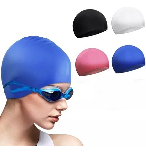 Pack 12 Gorro Natación Lycra Estándar Colores Solido