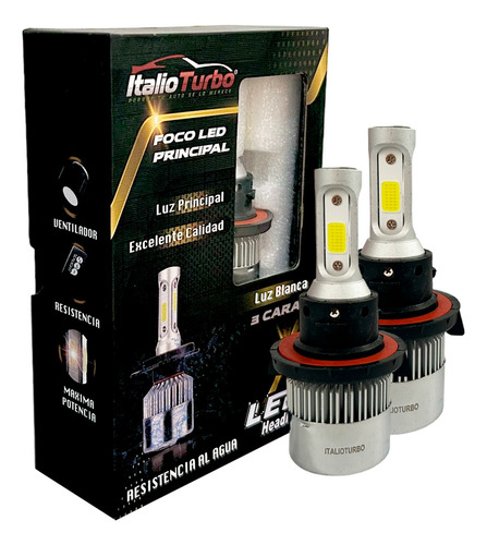 Kit Focos Led 3 Caras Luz Blanca Alta/baja Balastra Y Canbus