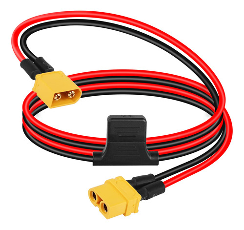 Gelrhonr Cable De Extension Xt60, 12awg 30a Xt60 Macho A Xt6