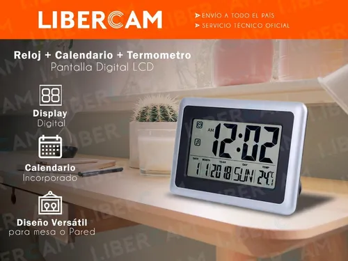Despertador con temperatura hot sale