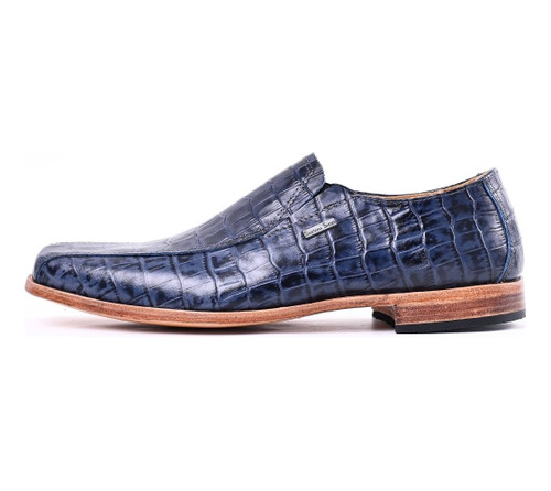 Mocasín De Vestir Hombre - Cuero Vacuno - Capri Blue