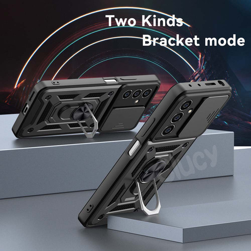 Funda Blindada A Prueba De Golpes Para Samsung A06 A16 A26 A36 A56 A05 A05s A15 A25 A35 A55 5g 4g Funda De Teléfono Con Soporte Para Coche
