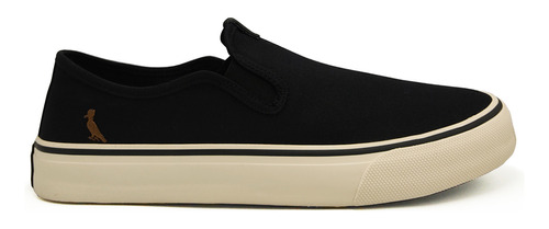 Tênis Reserva Go Joy Iate Homem Casual Slip On Lona Preto