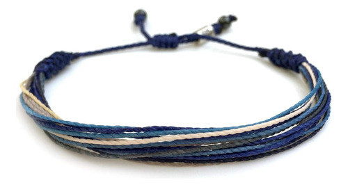 Pulsera De Cuerda De Surfista Hombres Azul Grisáceo Bl...