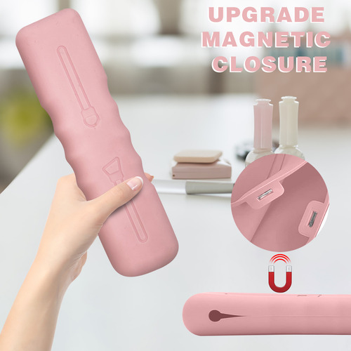 Soporte Para Brochas De Maquillaje, Lavable, Suave, De Viaje