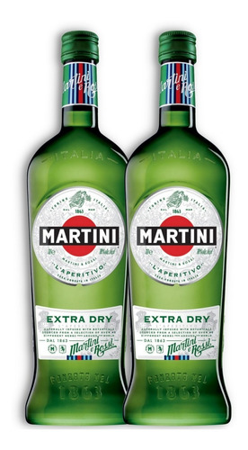 Martini Extra Dry Aperitivo Vermouth Kit X2u 1000ml