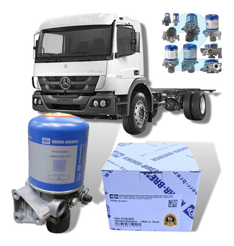 Valvula Secador Ar Mercedes Mb Atego 1718 2000 2001 Knorr