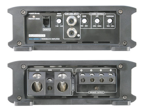 Amplificador Euphoria 1200w Nano Db Drive para baixos poderosos