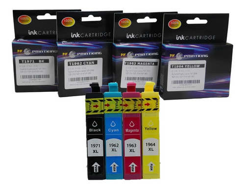 Kit Cartuchos Genericos Epson T197 Negro Y T196 Col.  Xp211 