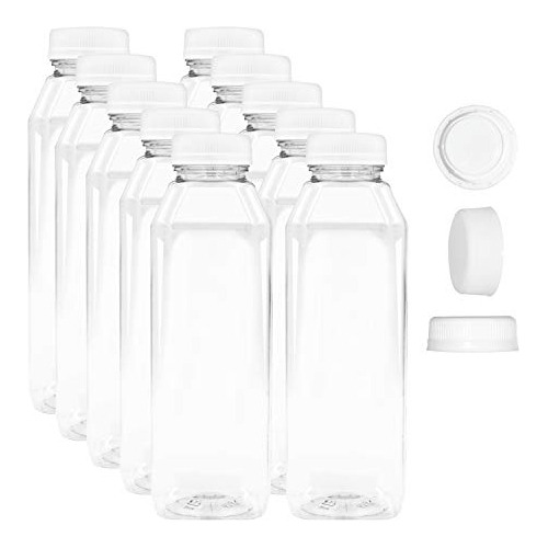 Botellas De Jugo Vacías De 16 Oz - Juego De 10 Recipie...