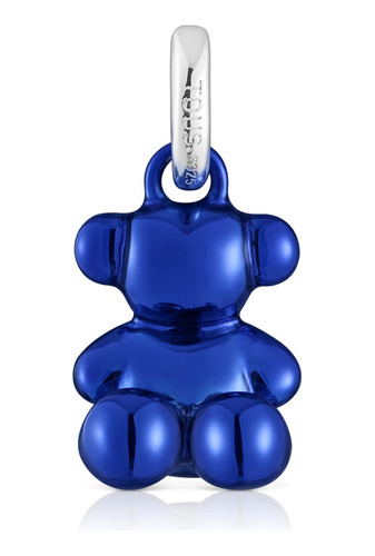 Colgante Oso Pequeño De Acero En Color Azul Marino Bold Bear