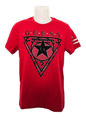 Polera Guess Hombre - Modelo Stark Red