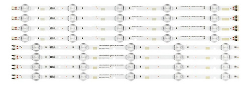 8 Barras Led Para Samsung Un49j5200 Un49j5200ag
