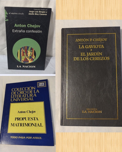 X3 Antón Chéjov Extraña Confesión + Matrimonial + Cerezos