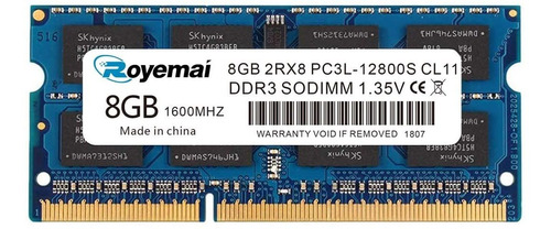 Memoria 8gb Ddr3 1600mhz Pc3l-12800s Ddr3l Sodimm P/notebook