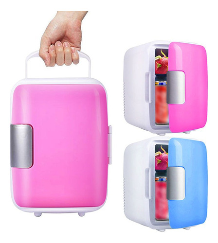  Frigobar Mini Refrigerador 4l Rosa 