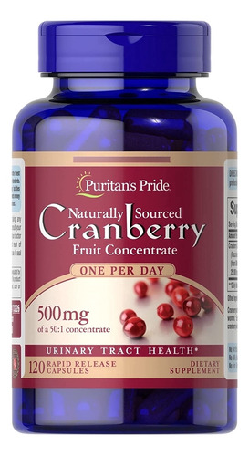 Cranberry 25,000mg 120 Cap 1 Al Día Puritans Pride U S A
