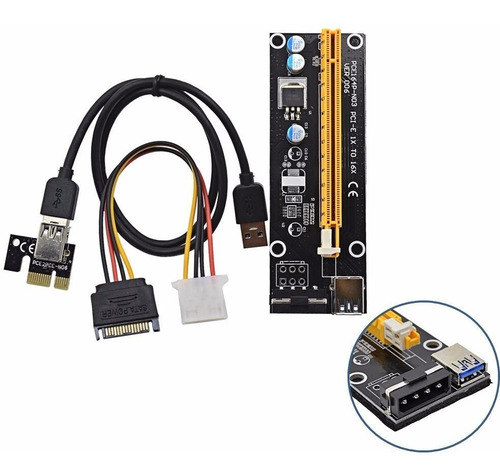 Riser Card Pci-e Usb3.0 Para Mineração Ethereum/bitcoin