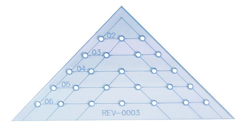 Régua Gabarito Canto Mitrado Triangulo Caixa Leite Patch Azt