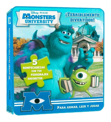 5 Rompecabezas Goma Eva,  Monsters University, Pixar