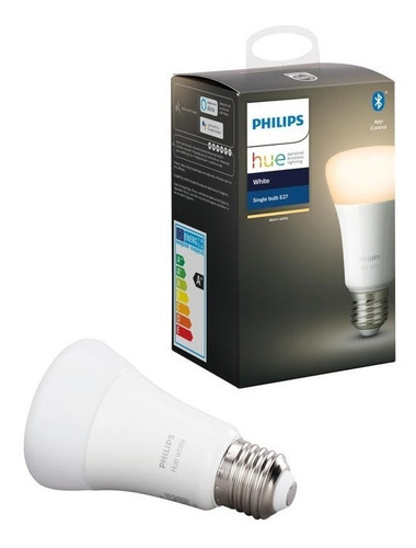 Imagen 2 de 9 de Philips Hue Lámpara Individual E27 Bluetooth White Celular