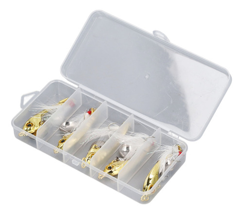Cebo De Pesca, 5 Unidades, Metal Vib Lure, Giratorio, Profes