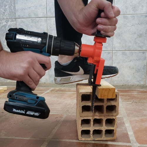 Serra Adaptador Parafusadeira Furadeira Universal Sabre Profissional 18v Mini Tico Tico Lenha Madeira Casa Attract 4x4sc