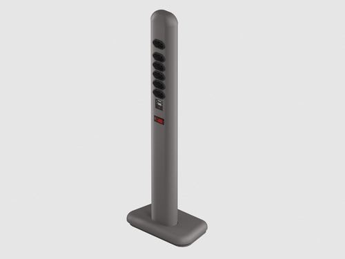 Totem Extensão Elétrica Com 6 Tomadas E 2 Usb Easyplug Octoo