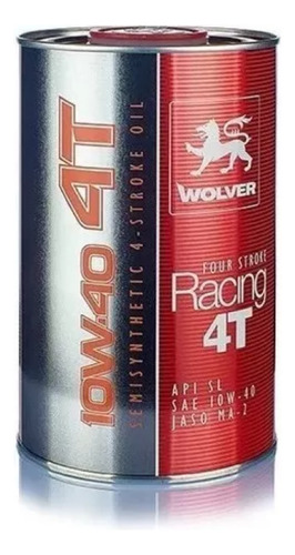 Aceite Wolver Four Stroke Racing 4t 10w40 X1lt