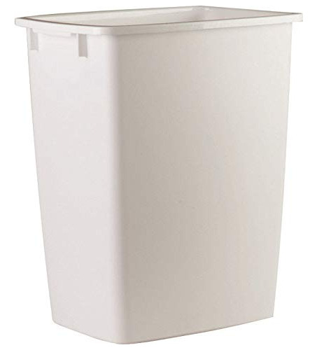 Cesta Basura Plastico Para Cocina Color Blanco 36 Cuarto