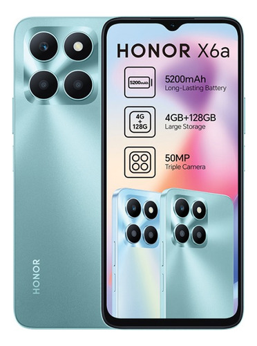 Honor X6a 128 Gb 4 Gb Dual Sim Liberado 4g Lte 50 Mp