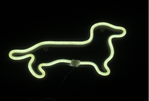 Luminária Parede Cachorro Neon Led Petshop Dog 110-220v 