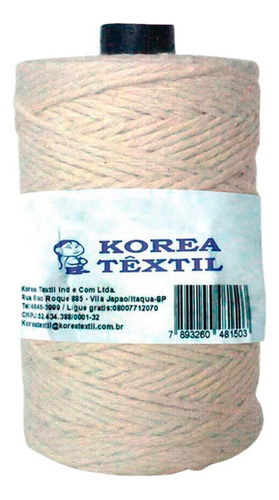 Barbante Algodao Korea 4/08 310mt