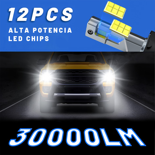 H13 Led Faros Bombillas Luz Alta Baja Para Dodge Nitro 10-12