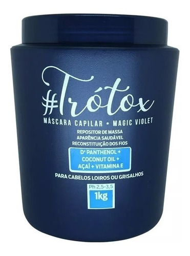 Imagem 1 de 2 de Botox Capilar Sem Formol Matizador Tróia Hair  1kg
