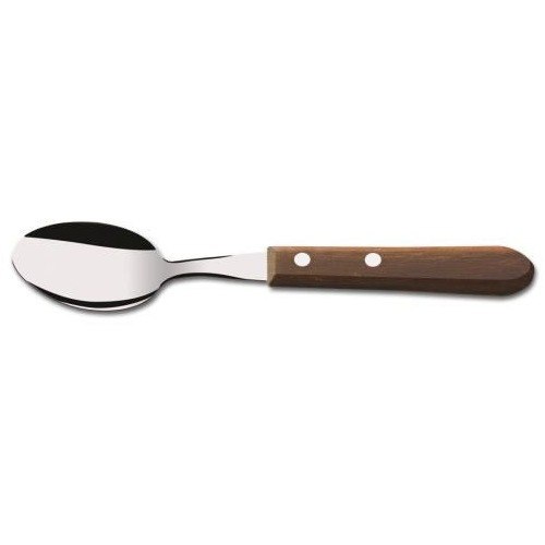 Cubiertos Cucharas De Té X3  Acero Inox Mango De Madera