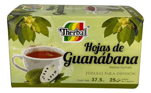 Té Hojas De Guanabana  25 Sobres Therbal