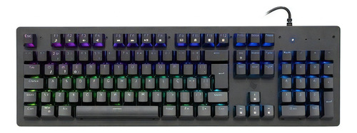 Teclado Mecanico Gamer Pichau P632 Aurum Rgb S/ Kailh Marrom Cor de teclado Preto Idioma Português Brasil