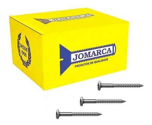 Parafuso autoperfurante cabeça arredondada de aperto phillips com rosca chipboard Jomarca Corte De Tungstênio - 6.5cm X 5.5mm